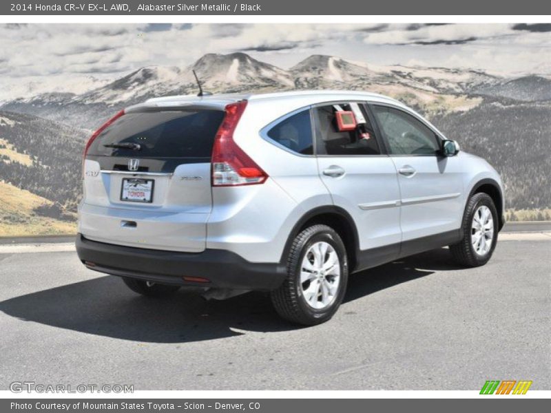 Alabaster Silver Metallic / Black 2014 Honda CR-V EX-L AWD