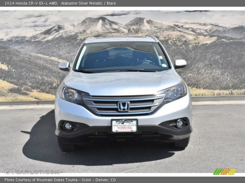Alabaster Silver Metallic / Black 2014 Honda CR-V EX-L AWD