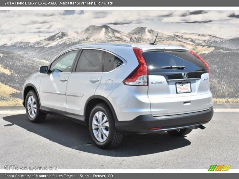 Alabaster Silver Metallic / Black 2014 Honda CR-V EX-L AWD
