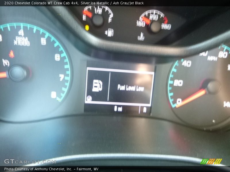 Silver Ice Metallic / Ash Gray/Jet Black 2020 Chevrolet Colorado WT Crew Cab 4x4