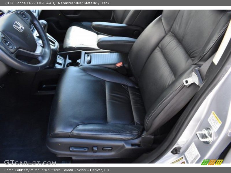 Alabaster Silver Metallic / Black 2014 Honda CR-V EX-L AWD