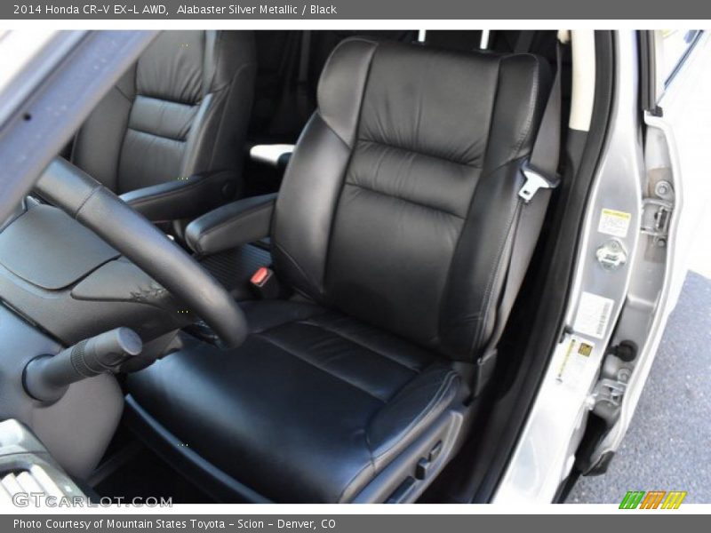 Alabaster Silver Metallic / Black 2014 Honda CR-V EX-L AWD