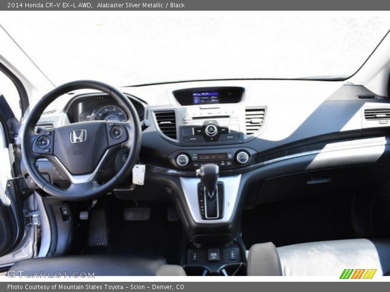 Alabaster Silver Metallic / Black 2014 Honda CR-V EX-L AWD