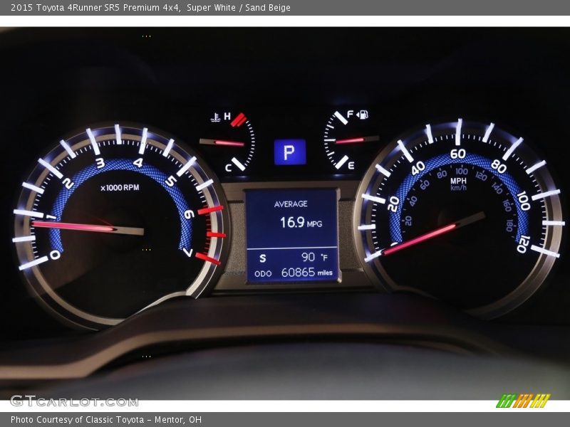 Super White / Sand Beige 2015 Toyota 4Runner SR5 Premium 4x4