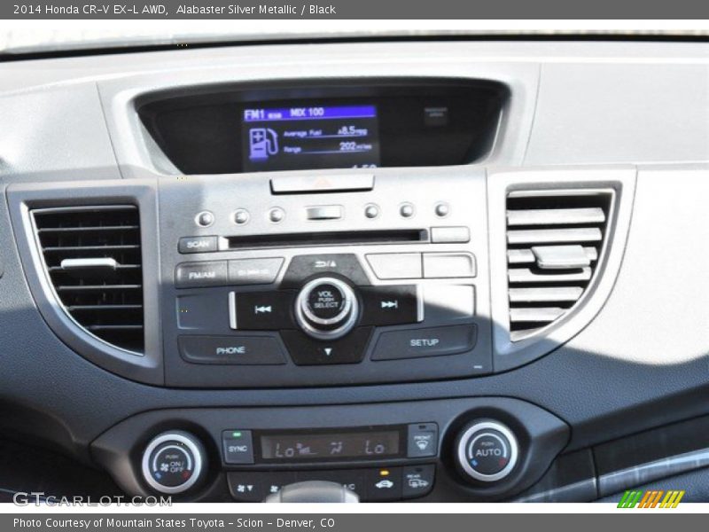 Alabaster Silver Metallic / Black 2014 Honda CR-V EX-L AWD