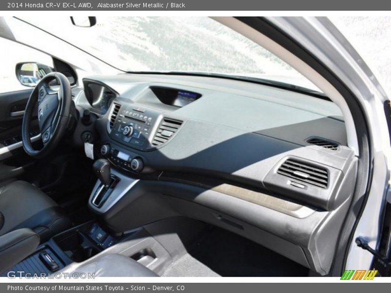 Alabaster Silver Metallic / Black 2014 Honda CR-V EX-L AWD