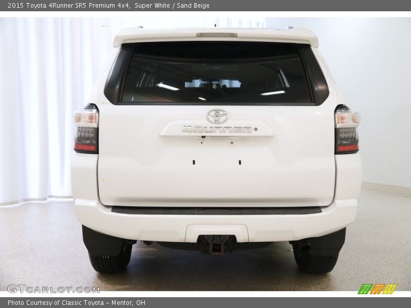 Super White / Sand Beige 2015 Toyota 4Runner SR5 Premium 4x4