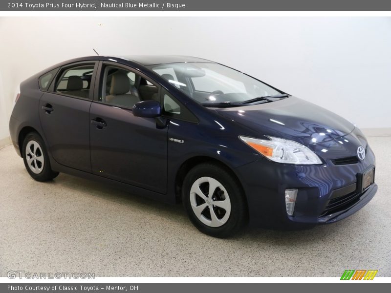 Nautical Blue Metallic / Bisque 2014 Toyota Prius Four Hybrid