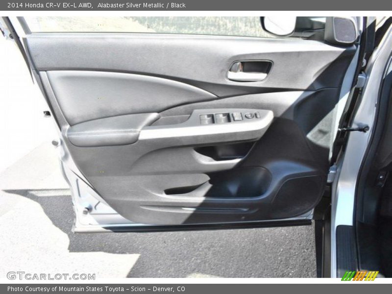 Alabaster Silver Metallic / Black 2014 Honda CR-V EX-L AWD
