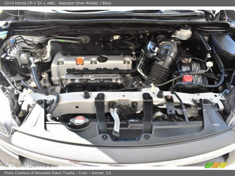 Alabaster Silver Metallic / Black 2014 Honda CR-V EX-L AWD