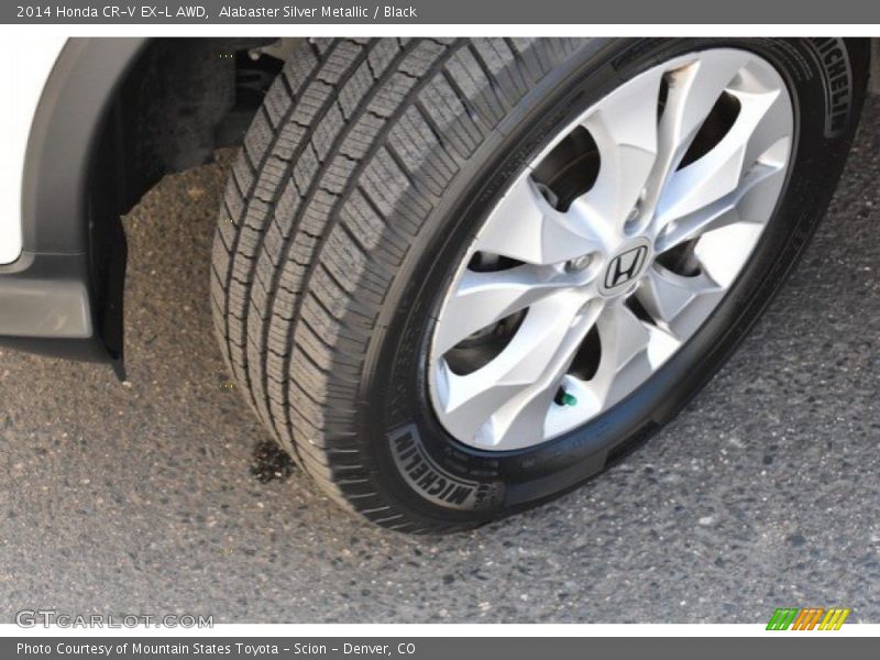 Alabaster Silver Metallic / Black 2014 Honda CR-V EX-L AWD