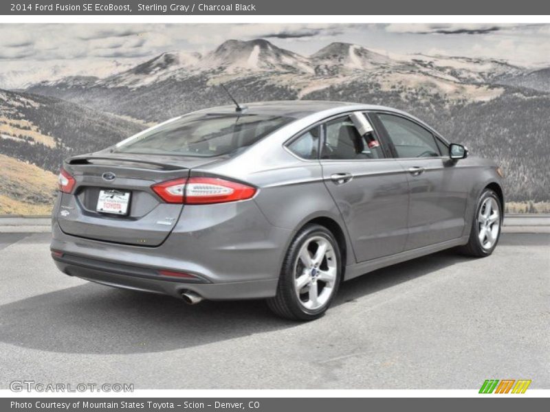 Sterling Gray / Charcoal Black 2014 Ford Fusion SE EcoBoost