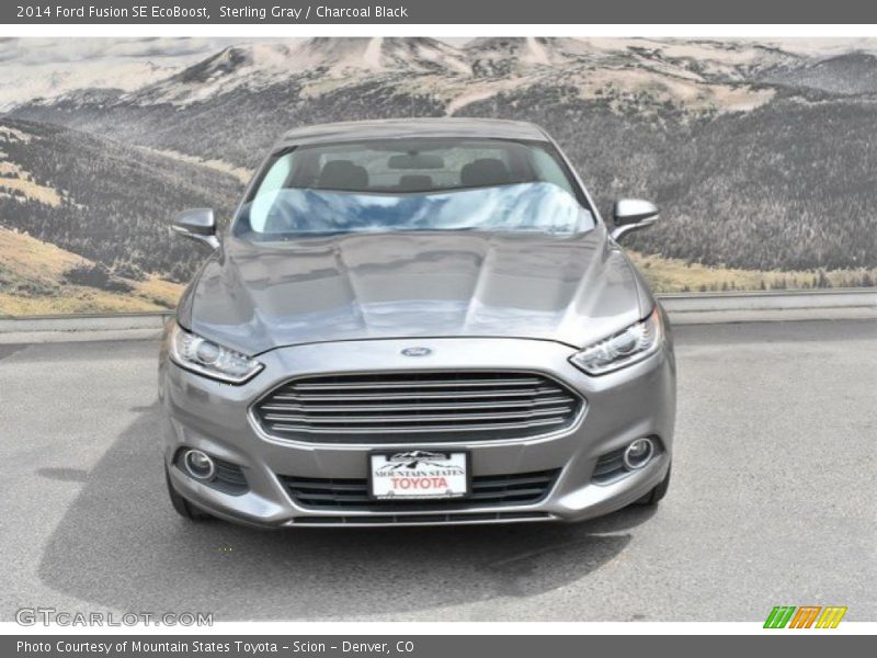 Sterling Gray / Charcoal Black 2014 Ford Fusion SE EcoBoost