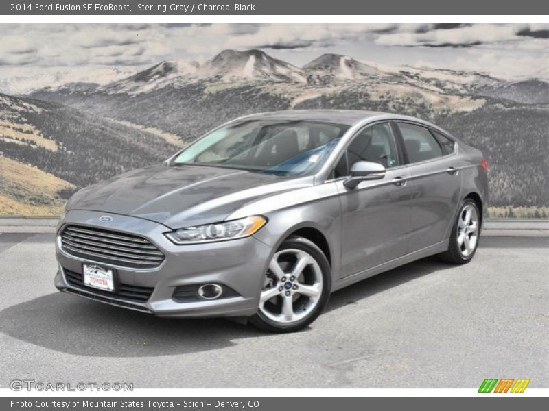 Sterling Gray / Charcoal Black 2014 Ford Fusion SE EcoBoost