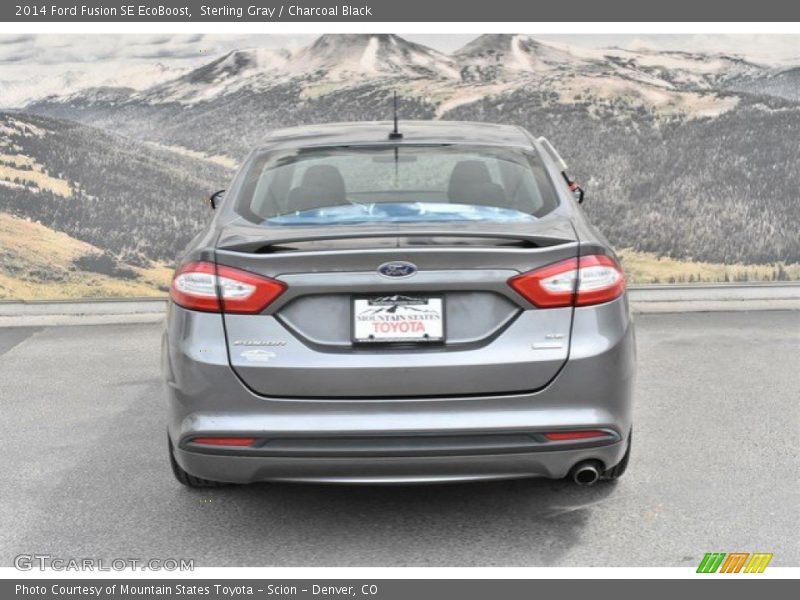 Sterling Gray / Charcoal Black 2014 Ford Fusion SE EcoBoost
