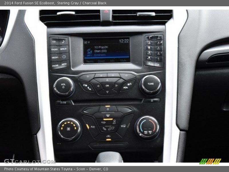 Sterling Gray / Charcoal Black 2014 Ford Fusion SE EcoBoost