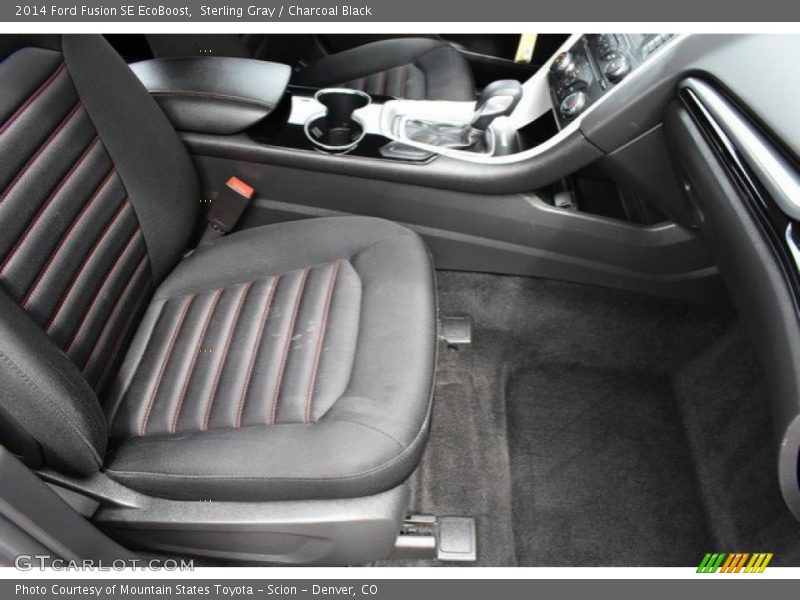 Sterling Gray / Charcoal Black 2014 Ford Fusion SE EcoBoost
