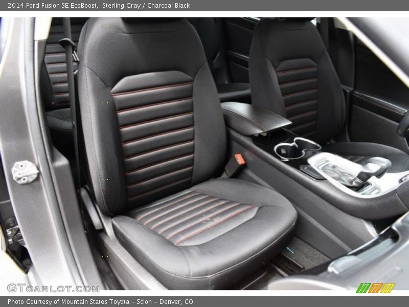 Sterling Gray / Charcoal Black 2014 Ford Fusion SE EcoBoost