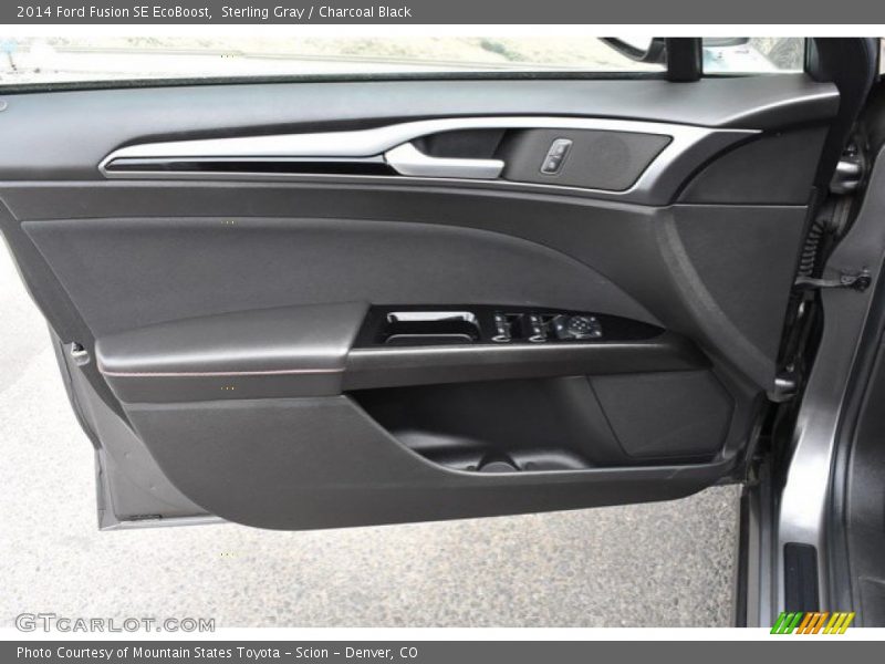 Sterling Gray / Charcoal Black 2014 Ford Fusion SE EcoBoost