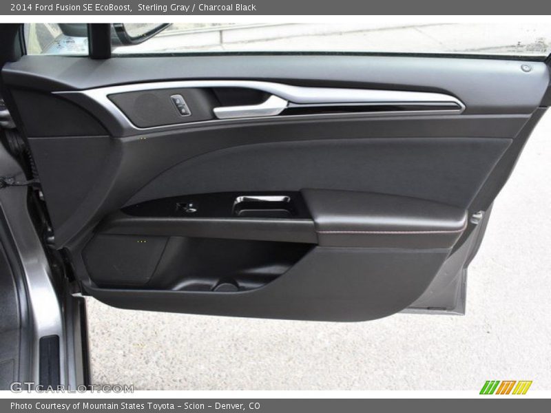 Sterling Gray / Charcoal Black 2014 Ford Fusion SE EcoBoost