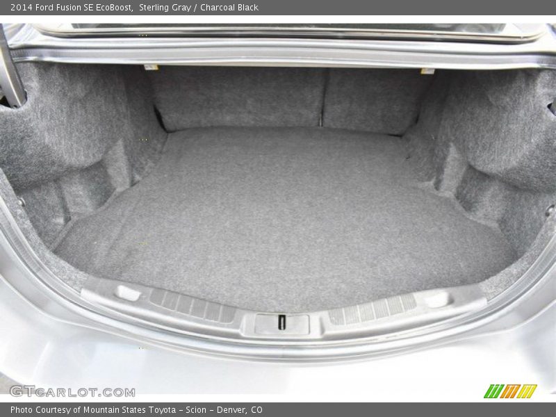 Sterling Gray / Charcoal Black 2014 Ford Fusion SE EcoBoost