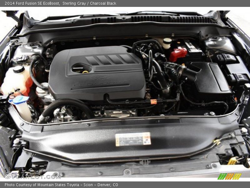Sterling Gray / Charcoal Black 2014 Ford Fusion SE EcoBoost