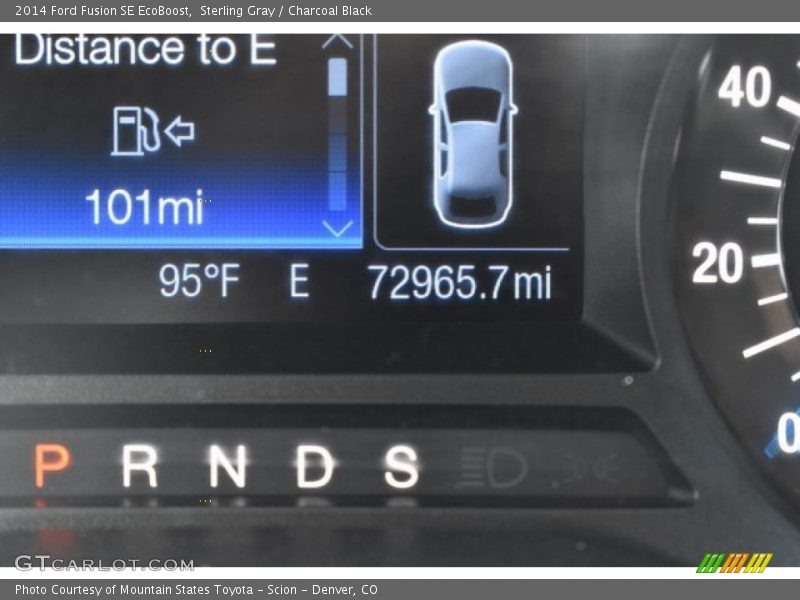 Sterling Gray / Charcoal Black 2014 Ford Fusion SE EcoBoost