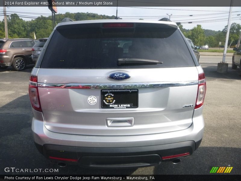 Oxford White / Medium Light Stone 2014 Ford Explorer 4WD