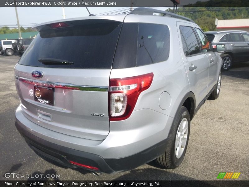 Oxford White / Medium Light Stone 2014 Ford Explorer 4WD