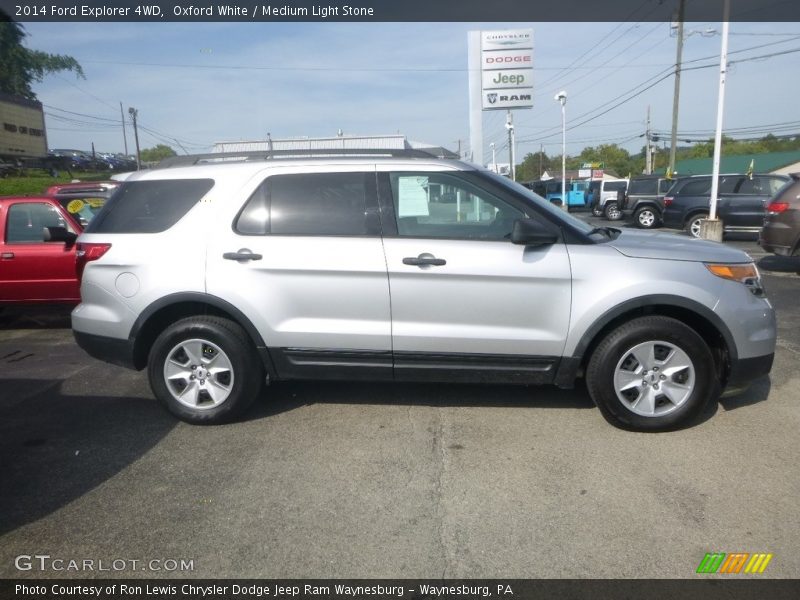 Oxford White / Medium Light Stone 2014 Ford Explorer 4WD