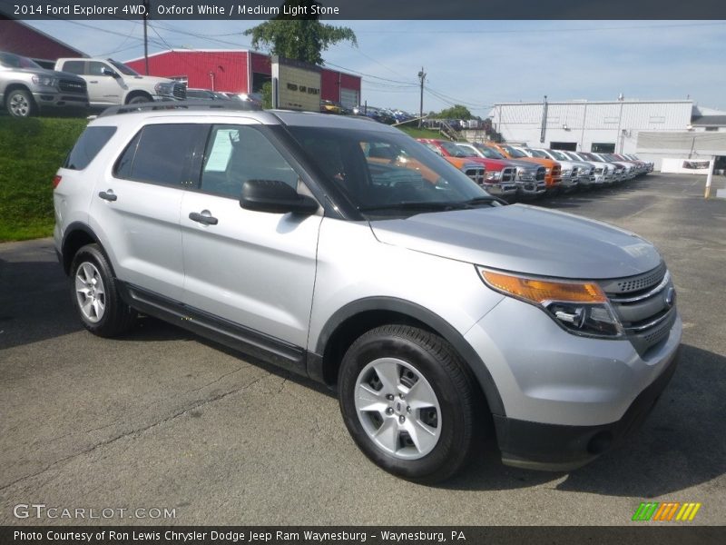 Oxford White / Medium Light Stone 2014 Ford Explorer 4WD