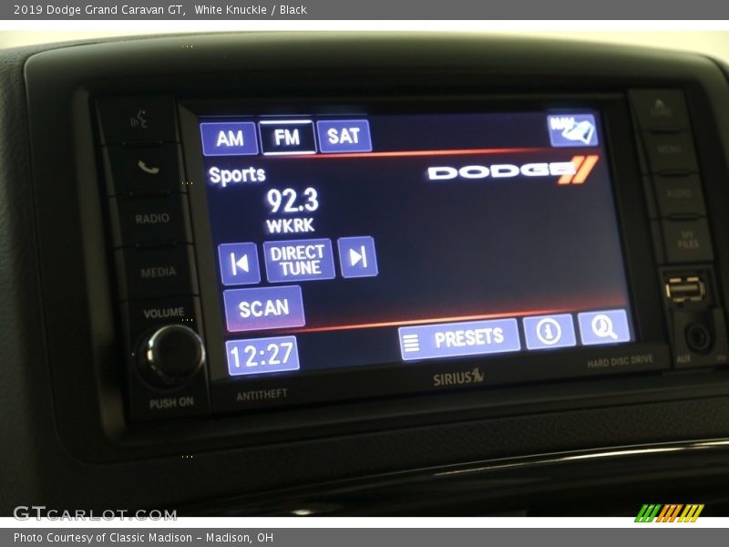 White Knuckle / Black 2019 Dodge Grand Caravan GT