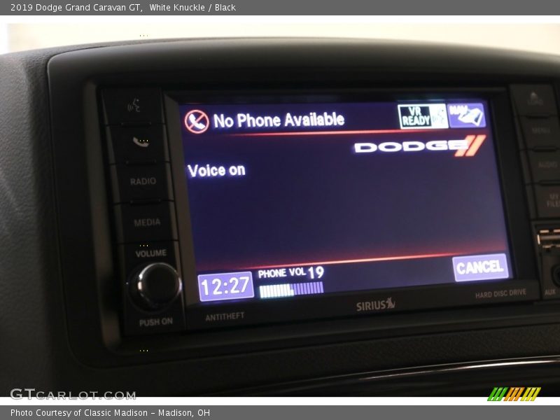 White Knuckle / Black 2019 Dodge Grand Caravan GT