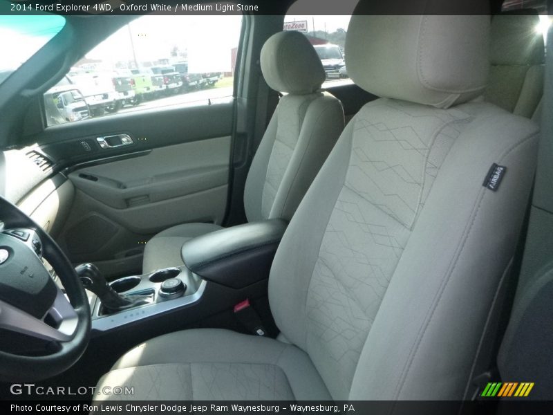 Oxford White / Medium Light Stone 2014 Ford Explorer 4WD