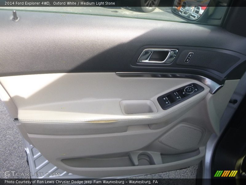 Oxford White / Medium Light Stone 2014 Ford Explorer 4WD