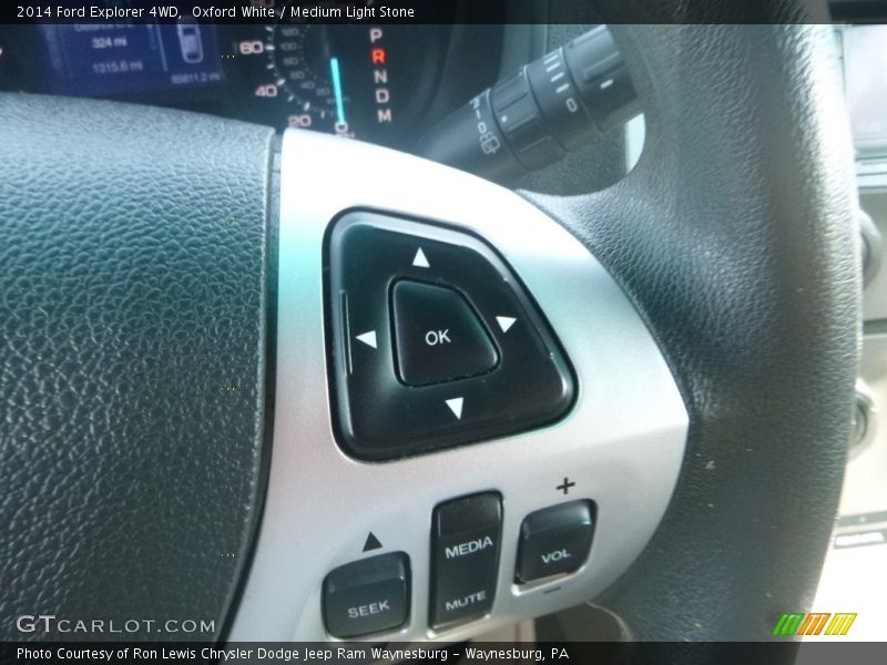 Oxford White / Medium Light Stone 2014 Ford Explorer 4WD
