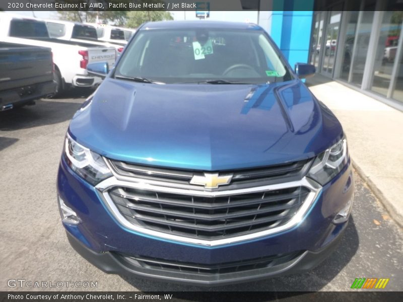 Pacific Blue Metallic / Jet Black 2020 Chevrolet Equinox LT AWD