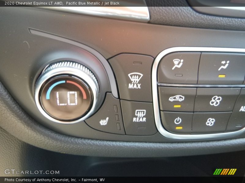 Pacific Blue Metallic / Jet Black 2020 Chevrolet Equinox LT AWD
