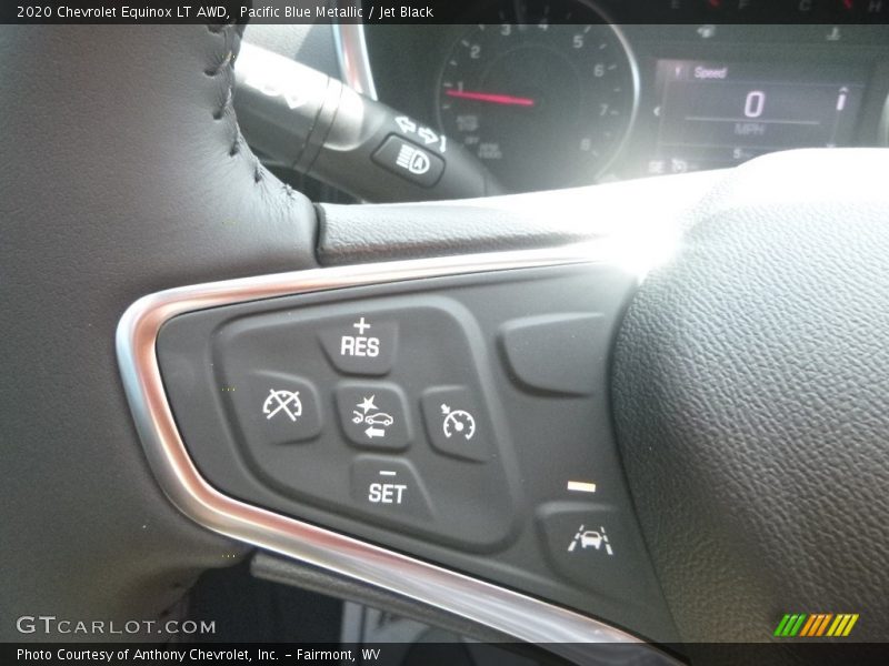 Pacific Blue Metallic / Jet Black 2020 Chevrolet Equinox LT AWD