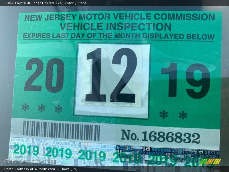 Black / Stone 2004 Toyota 4Runner Limited 4x4