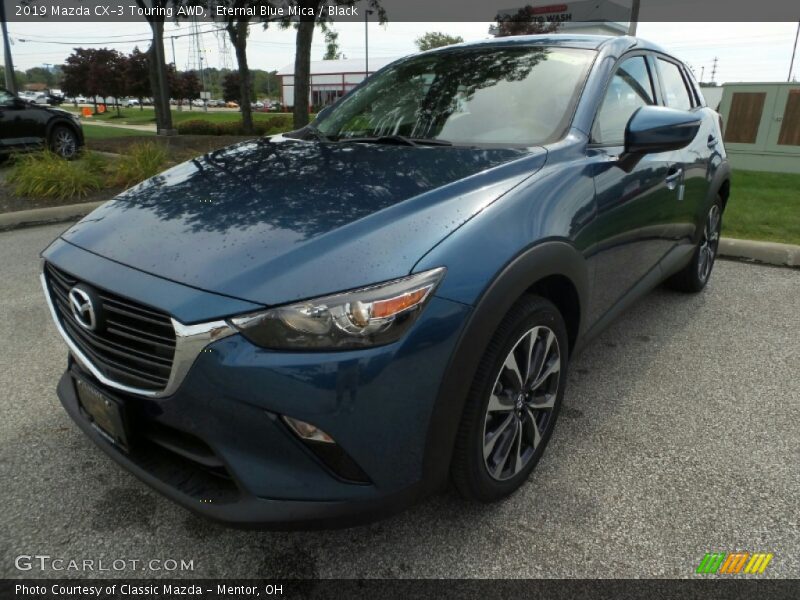 Eternal Blue Mica / Black 2019 Mazda CX-3 Touring AWD