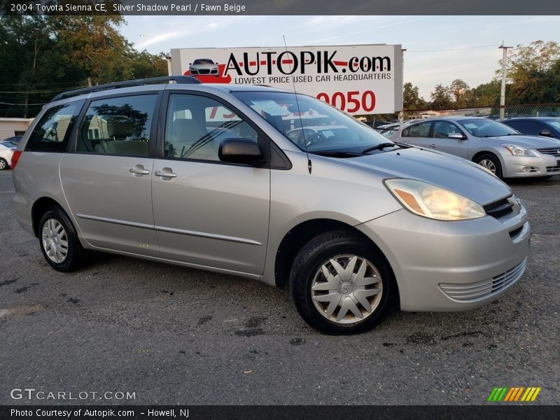 Silver Shadow Pearl / Fawn Beige 2004 Toyota Sienna CE