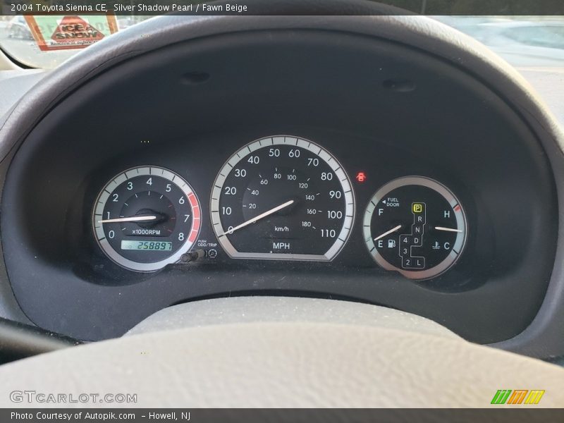 Silver Shadow Pearl / Fawn Beige 2004 Toyota Sienna CE