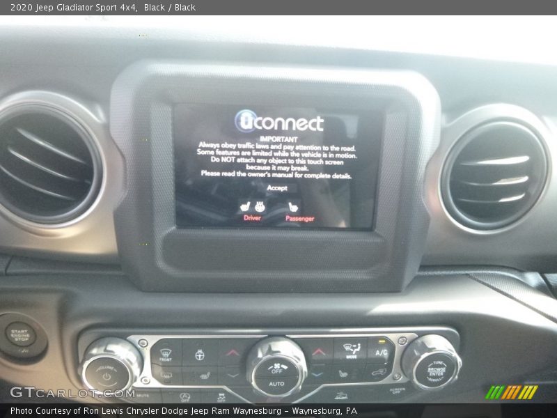 Black / Black 2020 Jeep Gladiator Sport 4x4