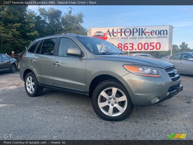Natural Khaki Green / Black 2007 Hyundai Santa Fe Limited 4WD