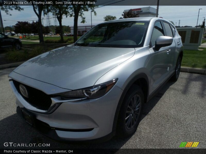 Sonic Silver Metallic / Black 2019 Mazda CX-5 Touring AWD