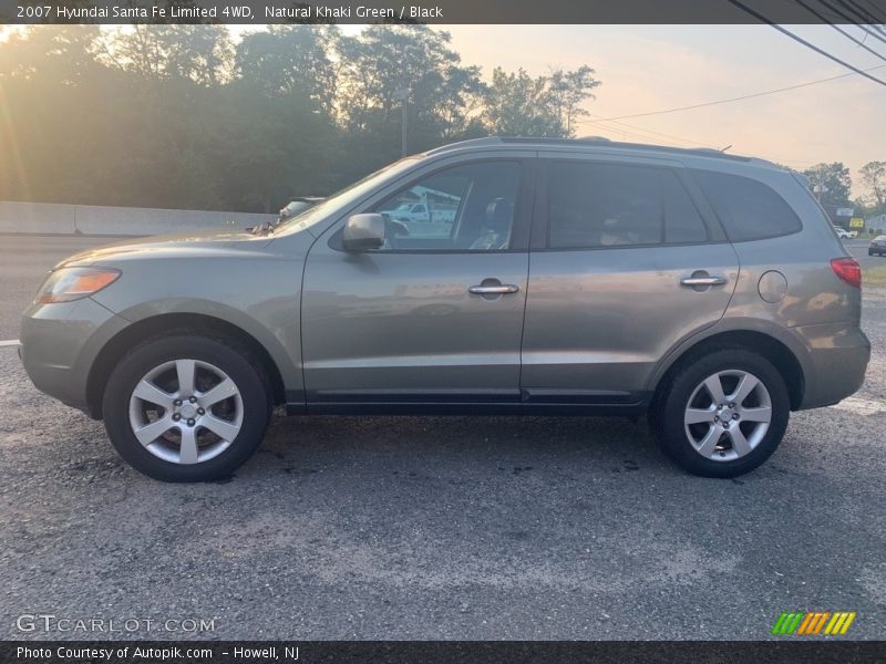 Natural Khaki Green / Black 2007 Hyundai Santa Fe Limited 4WD