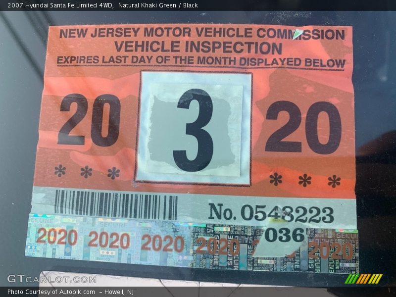 Natural Khaki Green / Black 2007 Hyundai Santa Fe Limited 4WD