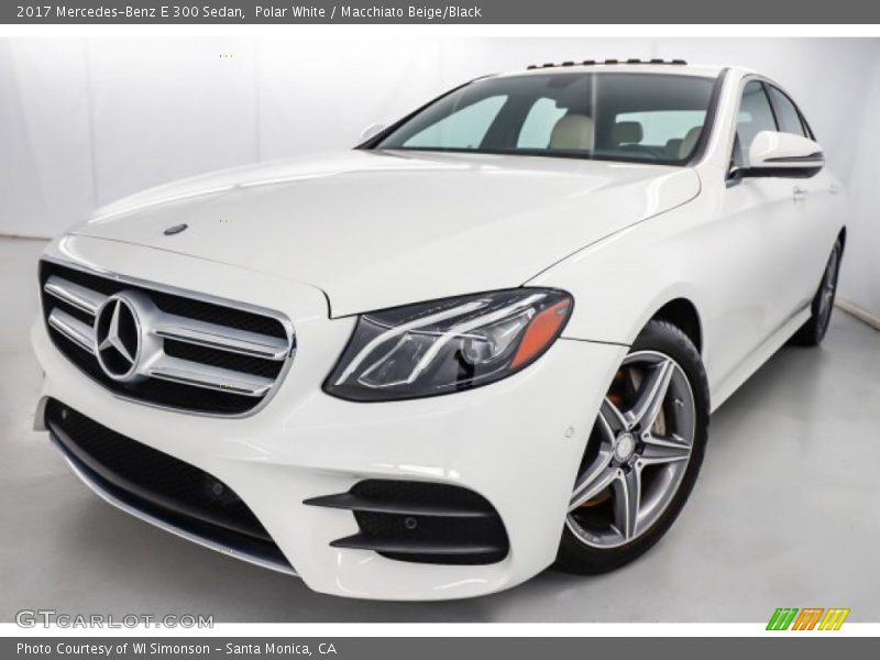 Polar White / Macchiato Beige/Black 2017 Mercedes-Benz E 300 Sedan