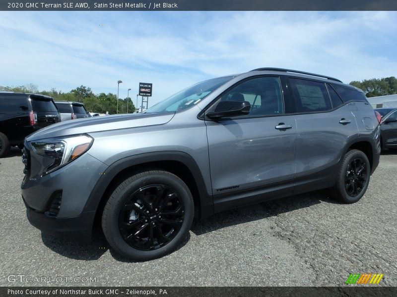 Satin Steel Metallic / Jet Black 2020 GMC Terrain SLE AWD